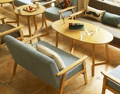 茶餐厅卡座沙发桌椅
